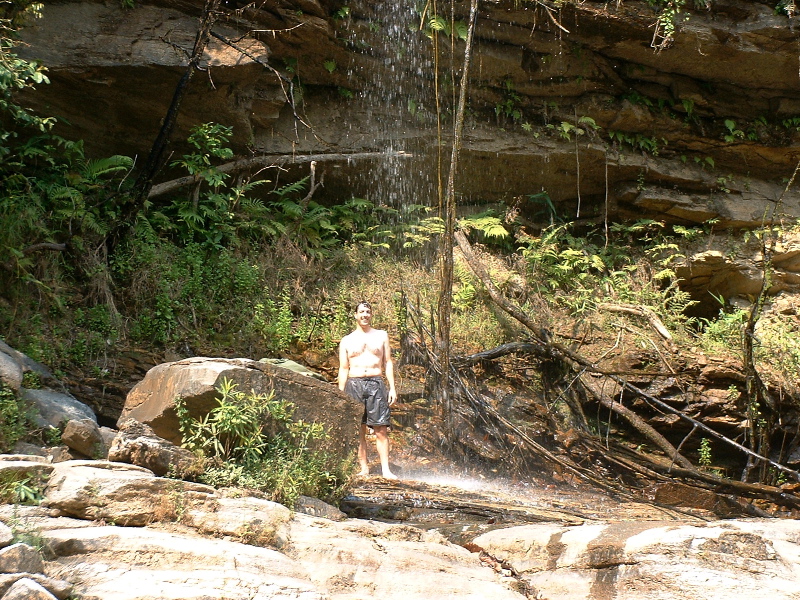 Justin in Waterfall