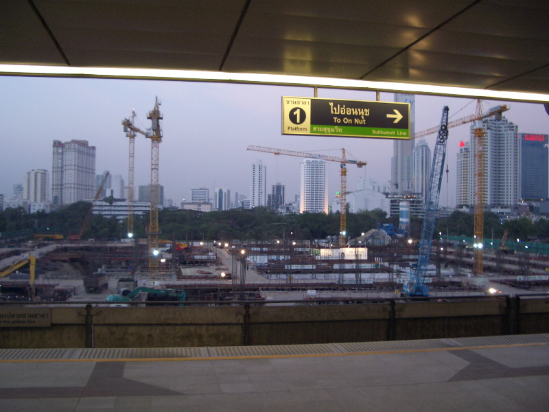 View from Skytrain platform