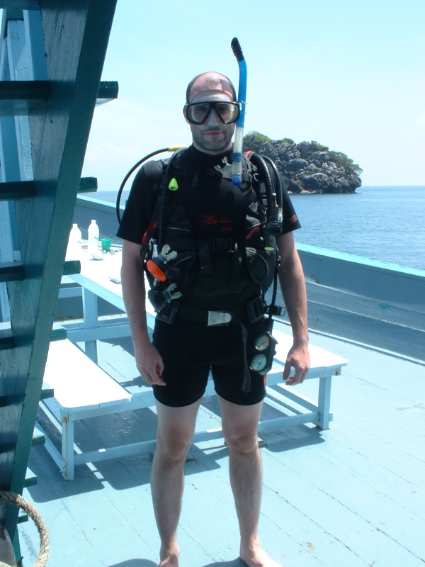 Me in dive gear.