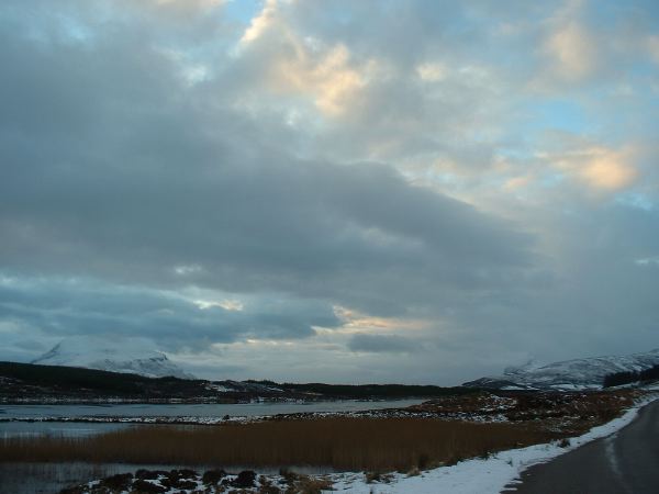 Driving in the Highlands.