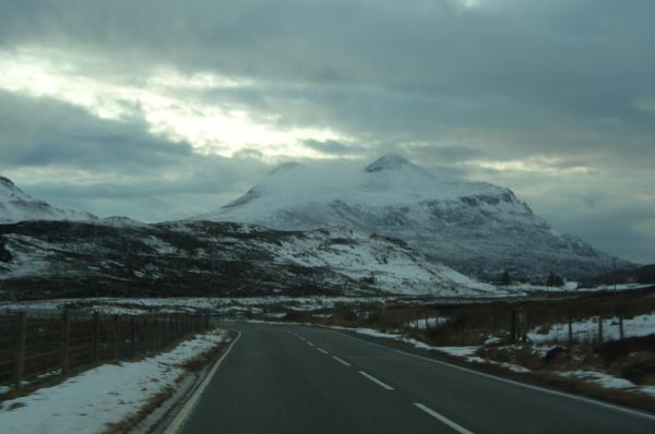 Driving in the Highlands.