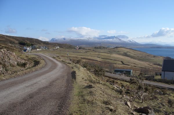 Driving in the Highlands.