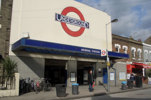 Arsenal tube stop.